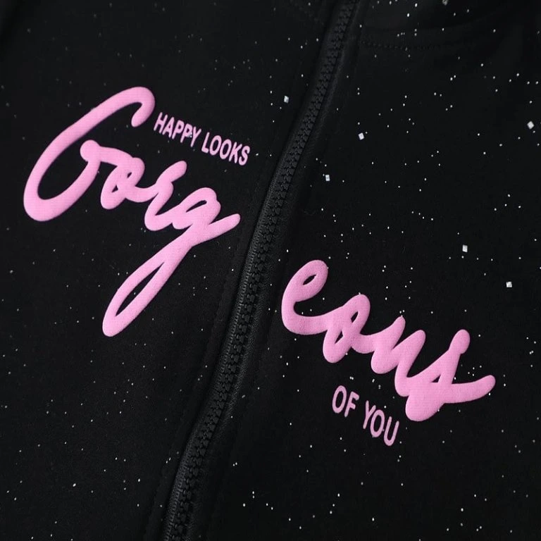 Dívčí mikina na zip Kugo SM3551 tmavě modrá